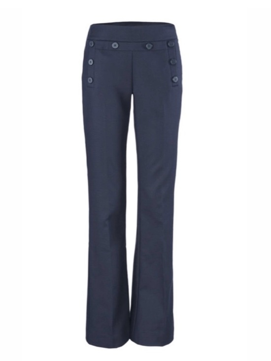 CAbi Pants - CAbi Mariner Trouser Navy Blue Sailor Button Flare Pants • Size 8 • 5077R • $129